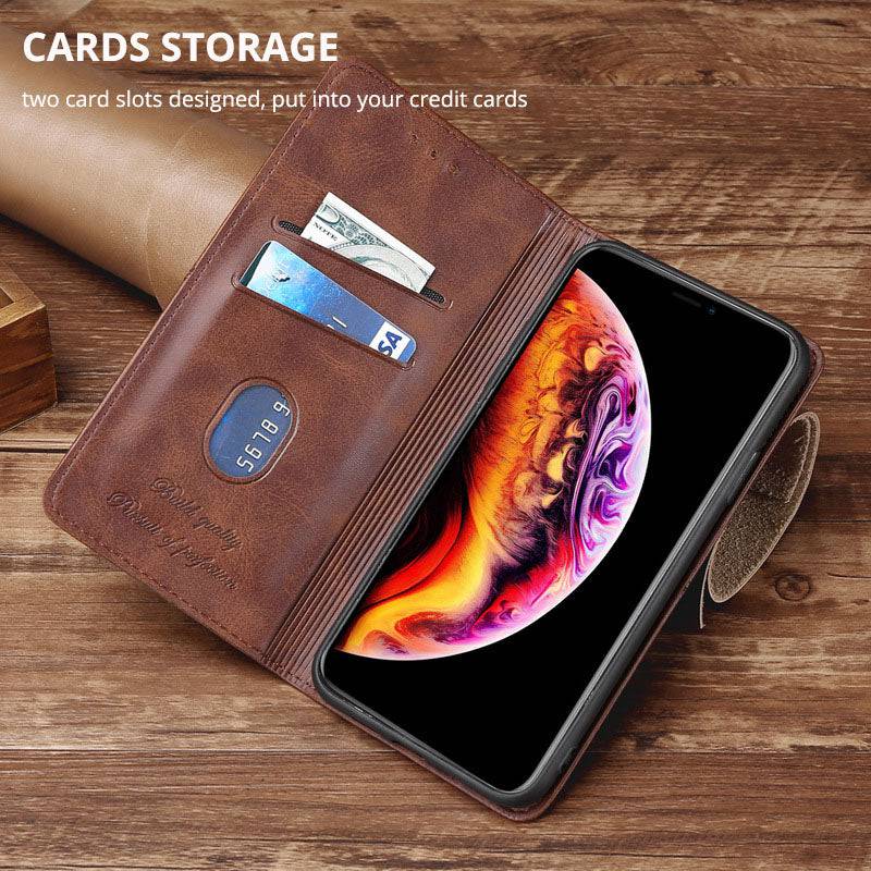 TPU + PU Leather Phone Cover Case for Samsung A11 - Libiyi